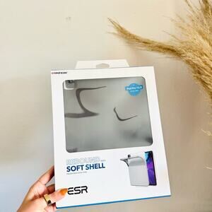 NEW APPLE iPad Grey Gray ESR Rebound Series Soft Shell Flexible Back Cover Case